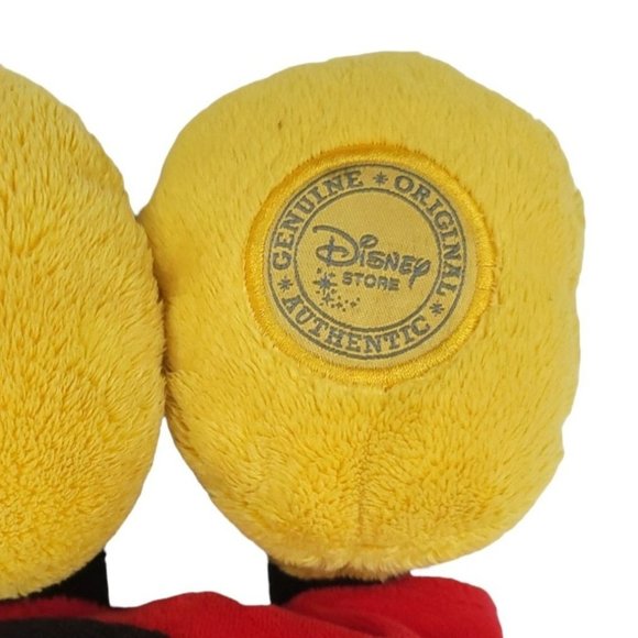 Disney Store Classic Mickey Mouse Plush Doll 13" Stuffed Toy Black Red - Picture 12 of 12